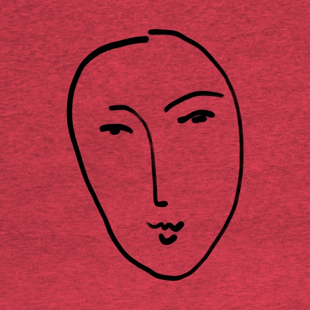 Matisse Line art Face #2 by shamila